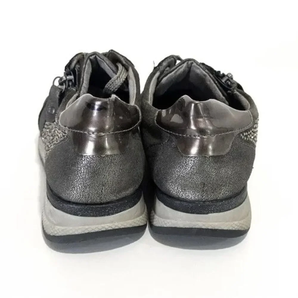 Remonte Soft Rhinestone Metallic Soraya Sneakers - Size EU 37 / US 6 - 6.5 Women